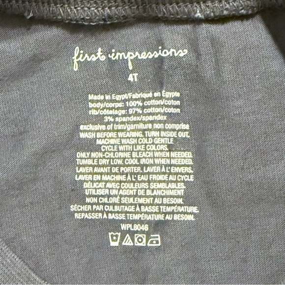 First Impressions 4T Dog Print Long Sleeve Shirt | Toddler Boys Blue Top - Picture 3 of 4